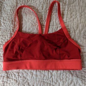 Lululemon Bright Red Sports Bra Sz 4